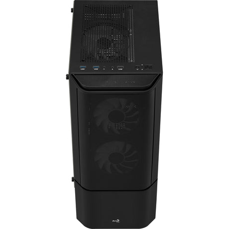 Aerocool Quantum Mesh v3 Midi-Tower-Gehäuse (schwarz grau | 3x USB-A | RGB | Fenster)