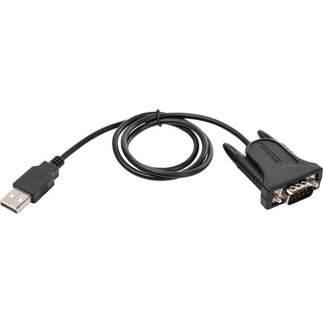 Sitecom USB > serielles Kabel 0,6 m USB-Adapter (Schwarz Silber, CN-104, Einzelhandel)