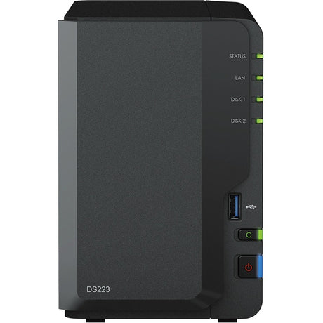 Synology Diskstation DS223 NAS (schwarz, 1x 1GB LAN, 3x USB 3.2 Gen 1)