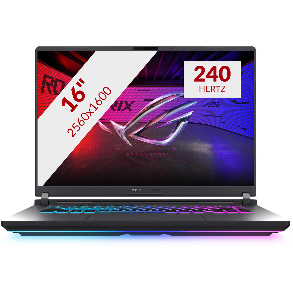 Asus rog strix g16 g615lp-s5016w 16 gaming laptop (zwart grijs | core ultra 9 275hx | rtx 5070 | 32 gb | 1tb ssd)