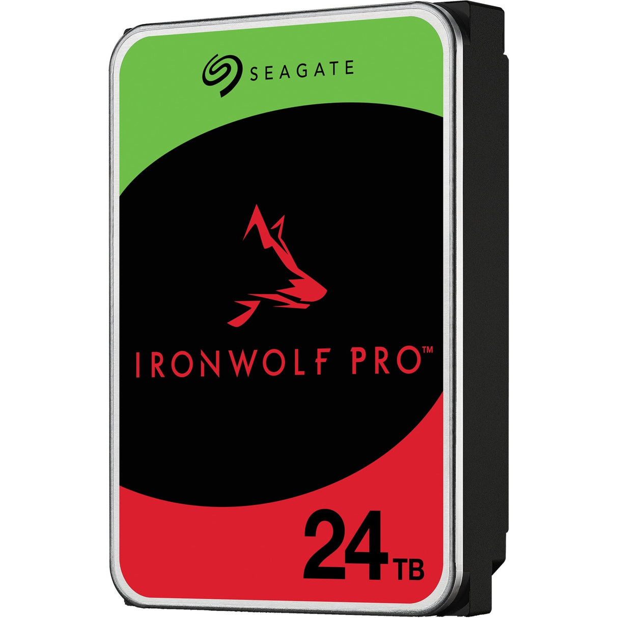 Seagate ironwolf pro 24 tb harde schijf (sata 6 gb s, 24 7)