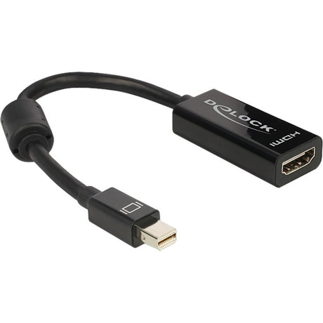 Delock Mini DisplayPort 1.1 > HDMI Adapter (schwarz, 12,7 Zentimeter)