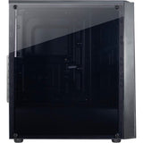 Inter-tech T-11 Televen Midi-Tower-Gehäuse (schwarz | 3x USB-A | Fenster)