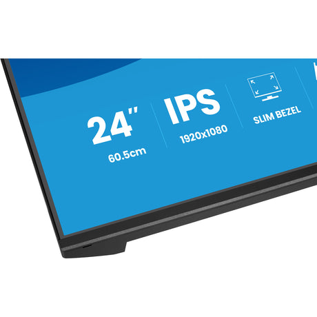 Iiyama prolite xb2493hsu-b1 23.8 monitor (zwart (mat), 120 hz, hdmi, displayport, usb, audio)