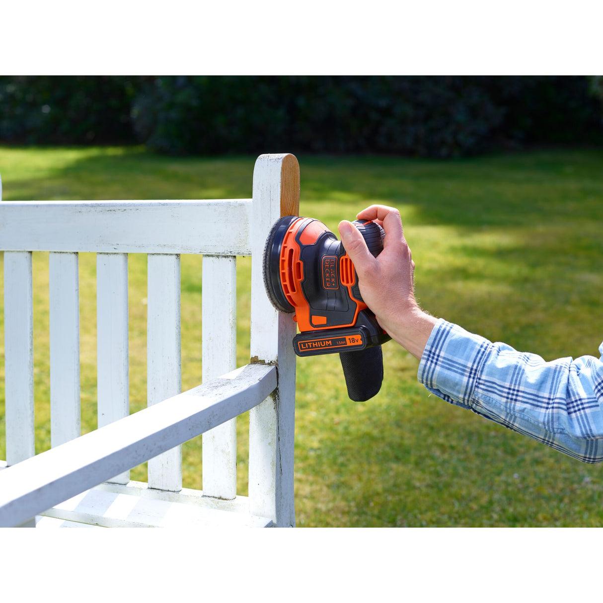 Black+decker bdcros18 18V Akku-Exzenterschleifer (schwarzorange, Aufbewahrungstasche, Ladegerät und Akku im Lieferumfang enthalten)