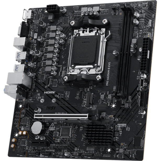Msi pro a620am-b evo socket am5 moederbord (raid, 2.5gb-lan, sound, µatx)