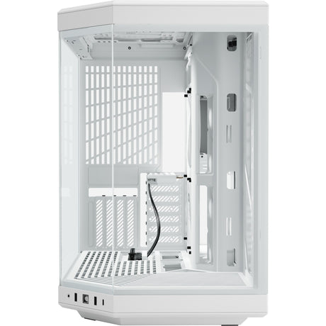 Hyte y70 Midi-Tower-Gehäuse (weiß | 2x USB-A | 1x USB-C | gehärtetes Glas)