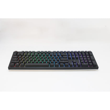 Ducky Zero 6108 Classic Black RGB mechanische Gaming-Tastatur (Schwarz, US-Layout (QWERTZ), Cherry MX2A Braun, 100 %, RGB-LEDs, Double-Shot PBT, Hot Swap, 2,4 GHz | Bluetooth | USB-C)