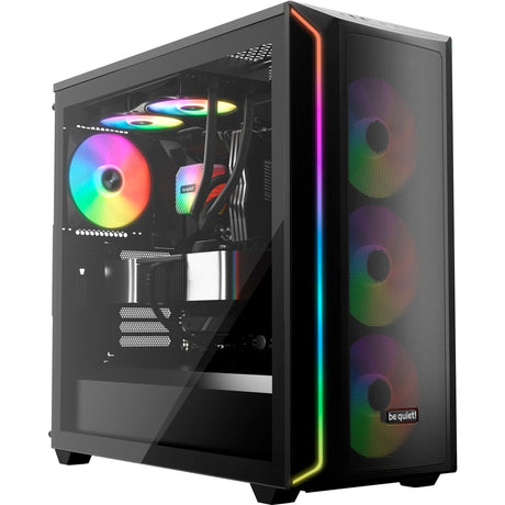 Ruhig sein! Light Wings lx pwm rgb Gehäuselüfter (schwarz, 140 x 140 x 25 mm)