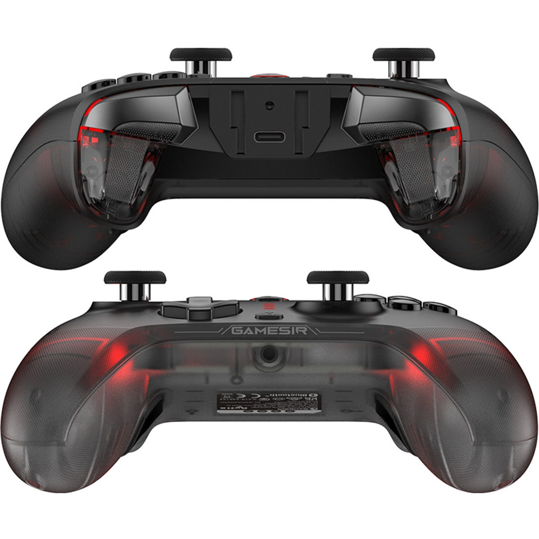 Gamesir Cyclone 2 Multiplattform-Controller – Shadow Black (Schwarz Rot, USB 2,4 GHz Bluetooth, Switch, Android, iOS, PC)