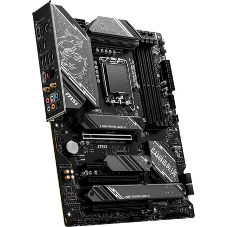 MSI Z790 Gaming Plus Wi-Fi Socket 1700 Mainboard (grau schwarz, RAID, 2,5 GB-LAN, Wi-Fi 6e, BT, Sound, ATX)