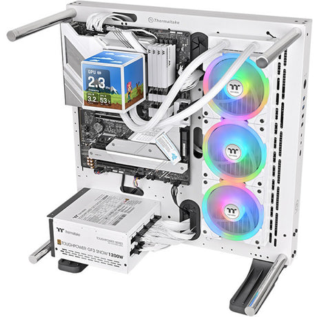 Thermaltake Minecube 360 Ultra Arbb Sync AIO Flüssigkeitskühler – Snow Edition Wasserkühlung (weiß)