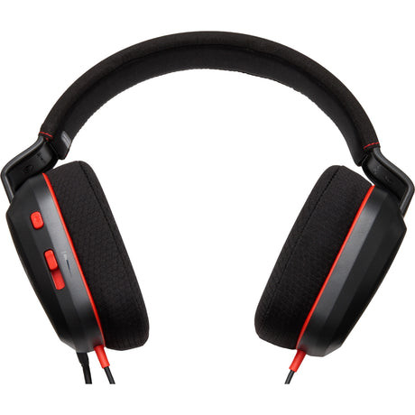 Powera kabelgebundenes Stereo-Headset für Nintendo Switch 2 Over-Ear-Gaming-Headset (schwarz rot, Nintendo Switch 2, Nintendo Switch – OLED-Modell, Nintendo Switch, Nintendo Switch Lite)
