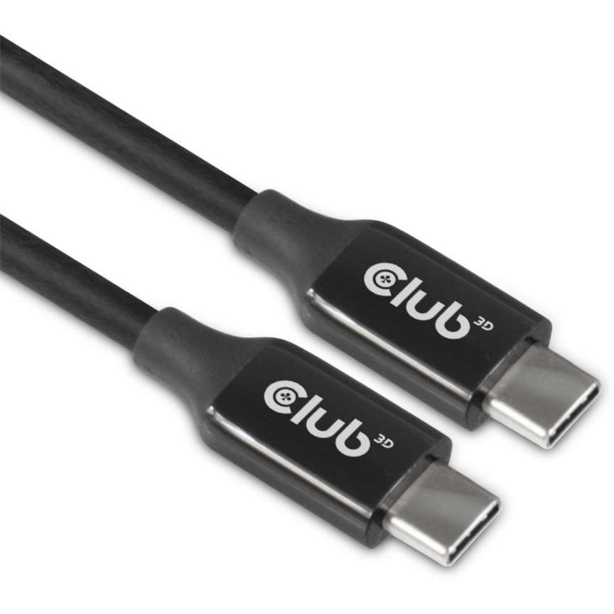 Club 3D USB-C 3.2 gen2 > USB-C aktives bidirektionales Kabel (schwarz, 5 Meter, 8k 60 Hz)