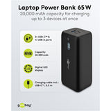 Goobay laptop powerbank (zwart, 20,000 mah, power delivery)