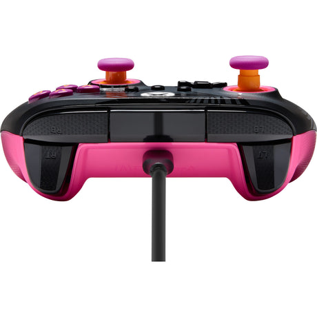 Powera Advantage Plus kabelgebundener Controller für Xbox Series X|s – Palmen im Mondlicht (Rosa, Xbox Series X|s, Xbox One, PC)