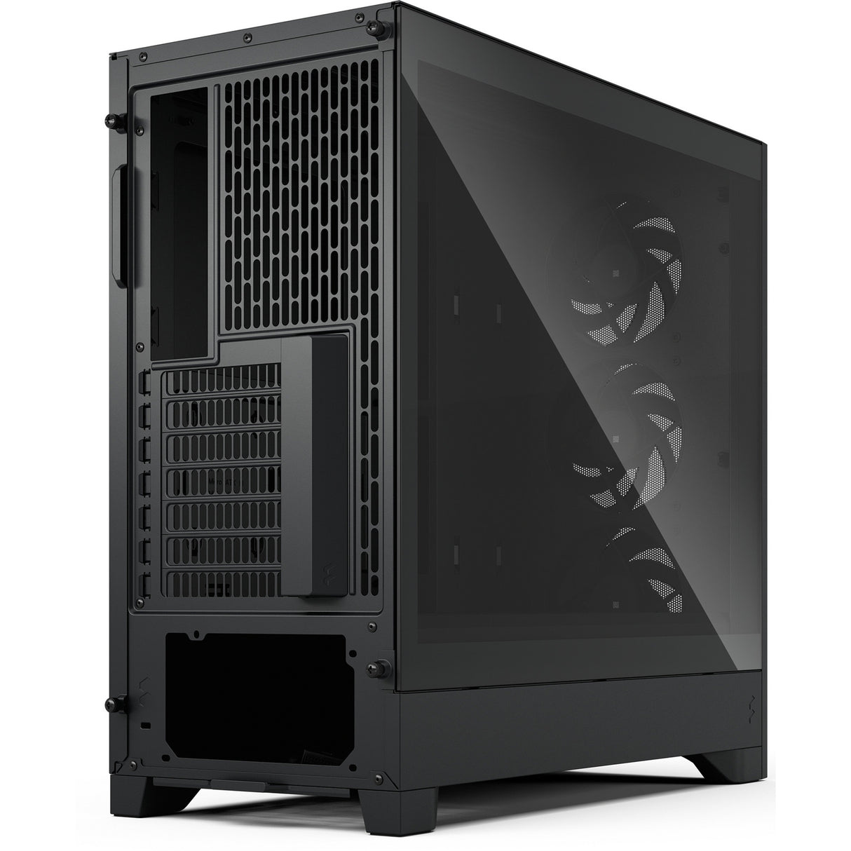 Fractal design pop 2 air midi tower behuizing (zwart | 1x usb-a | 1x usb-c | tempered glass)