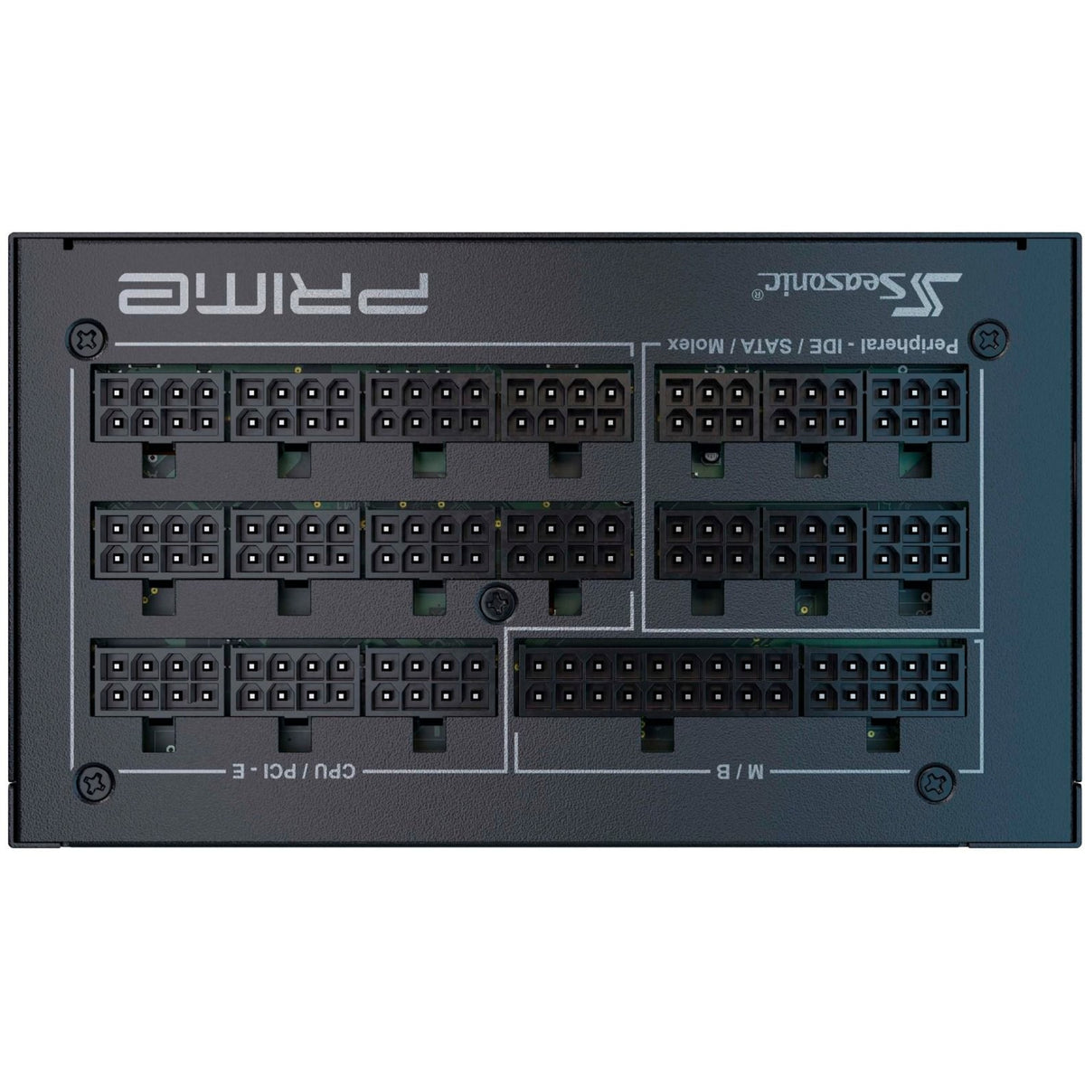 Seasonic Prime PX-1600 Modulares 1600-Watt-Netzteil (Schwarz, 2x 12VHPWR, 8x PCIe)