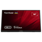 Viewsonic VA1650 leichter tragbarer Monitor 16 (schwarz, 1x HDMI, USB-C)