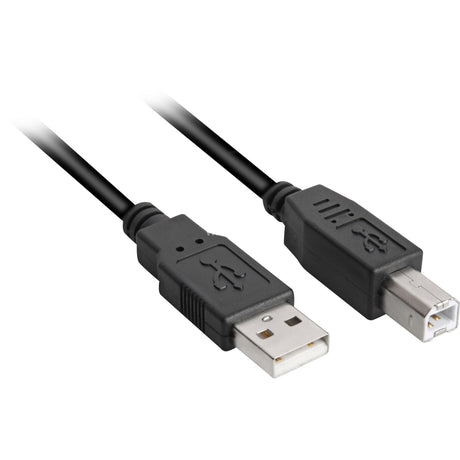 Sharkoon USB-A 2.0 > USB-B Kabel (schwarz, 5 Meter)