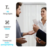 Plaud note dicteerapparaat (zilver, 64 gb, bluetooth (ble 5.2), wi-fi (2.4ghz))