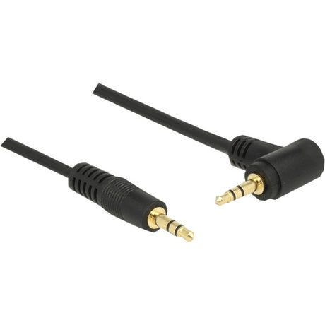 Delock 3,5 mm Stecker > 3,5 mm Stecker Kabel (schwarz, 5 Meter)