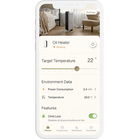 Mühle sanfte Luft WiFi Ölkühler Oil1500wifi3 schwarz