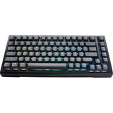 Ducky projectd tinker 75 met qmk via rgb mechanisch toetsenbord (zwart, us lay-out (qwerty), cherry mx red, 75%, rgb leds, double-shot pbt, hot-swappable, gasket mount)