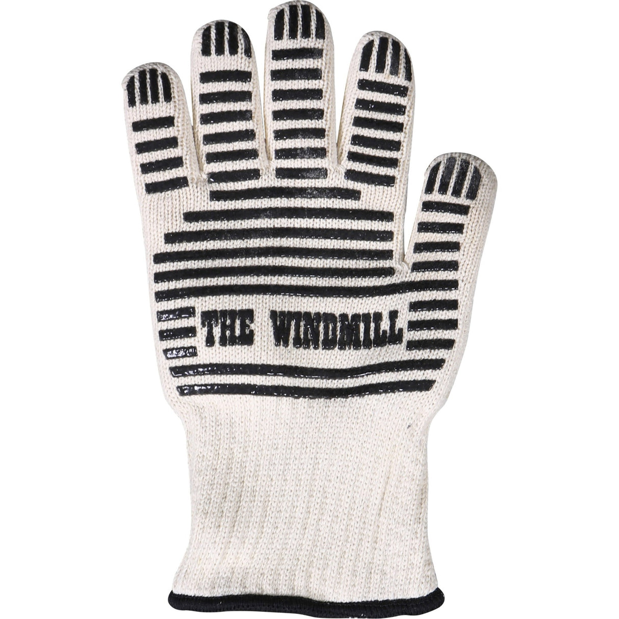 The windmill hittebestendige handschoen (wit zwart, one size fits all)