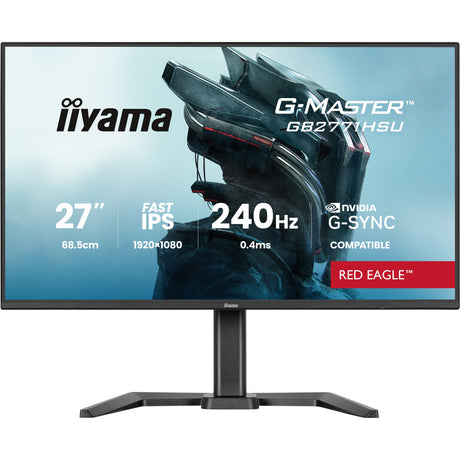 Iiyama G-Master Red Eagle GB2771HSU-B1 27 Gaming-Monitor (schwarz, 2x HDMI, DisplayPort, USB-A, USB-C, 240 Hz)