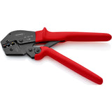 Knipex Crimpzange 97 52 06 (rot schwarz, Ovalcrimp, Öffnungsfeder)