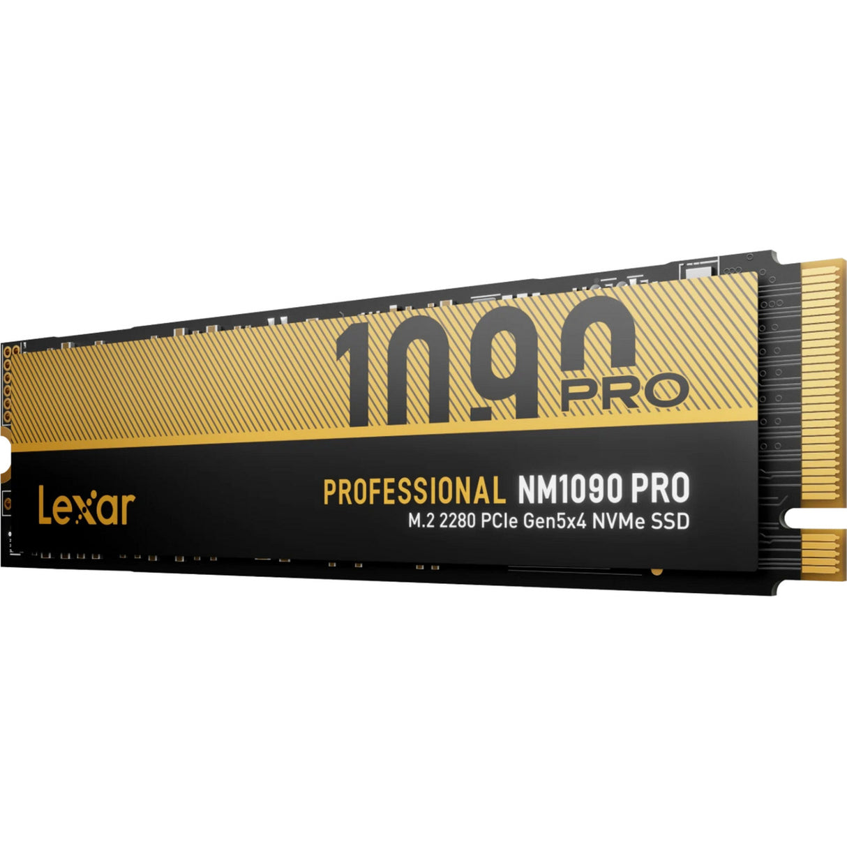Lexar nm1090 pro 4 TB SSD (Schwarzgold, m.2 2280, PCIe gen 5x4)