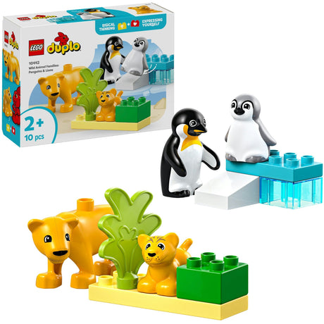 Lego Duplo Town 10442 Wildtierfamilien: Pinguine und Löwen