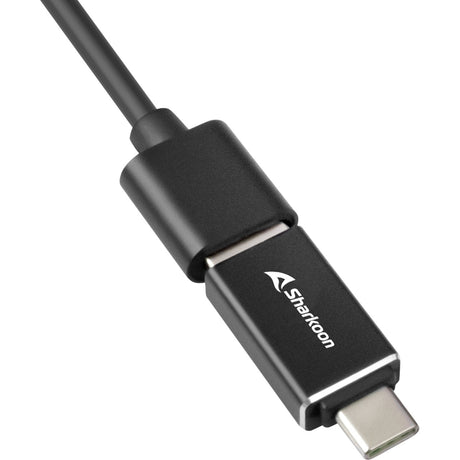 Sharkoon 3-Port USB 3.2 Gen 1 Aluminium + Gigabit LAN Dockingstation (schwarz)