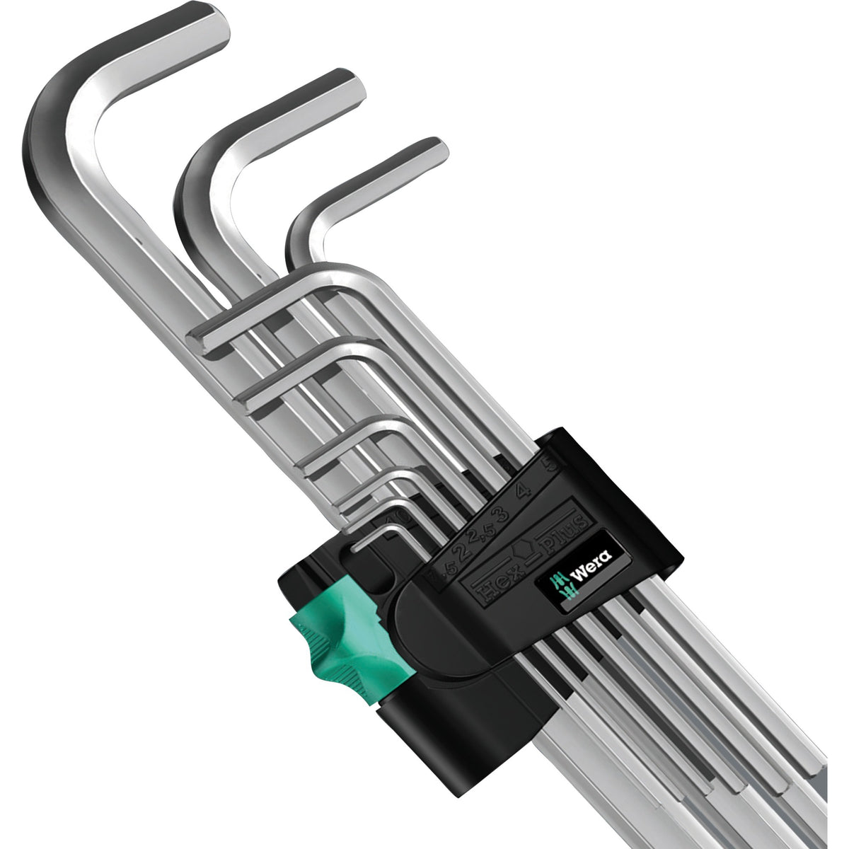 Wera Innensechskantschlüsselsatz 950 9 Sechskant-Plus 4 (Chrom, 9-teilig)