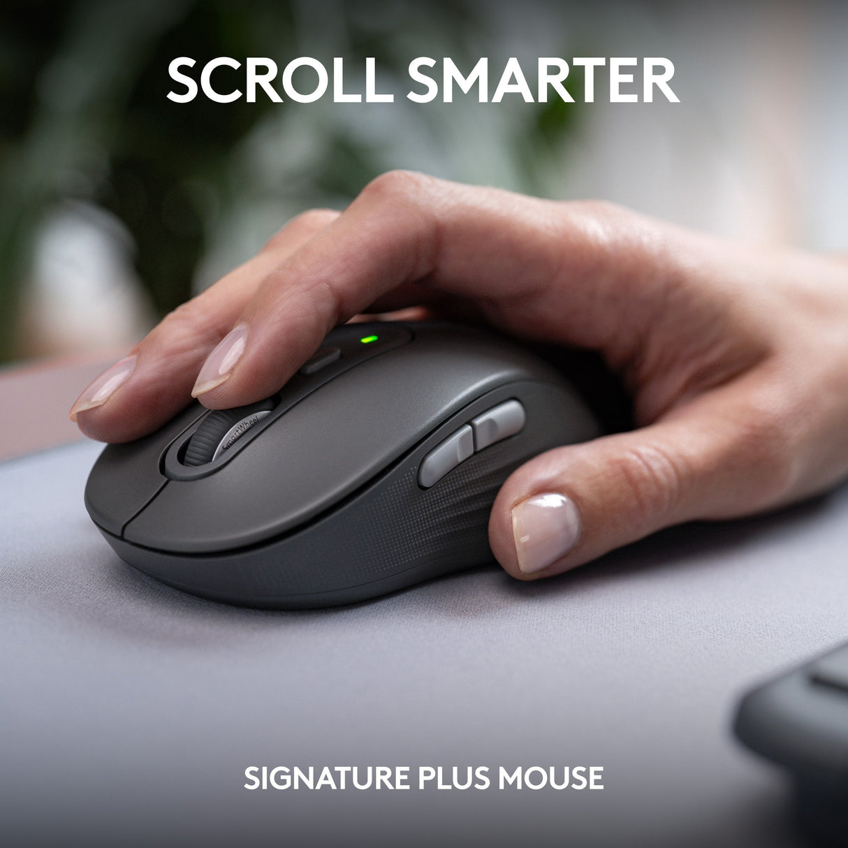 Logitech MK950 Signature Slim Wireless-Desktop-Set (Graphit, US-internationales Layout (QWERTY), 400–4000 dpi)