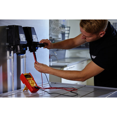 Wiha Digitalmultimeter bis 600 V AC, Cat IV Messgerät (Rot Gelb)