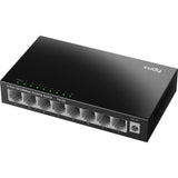 Cudy 8-Port 10 100 Mbit/s Desktop-Switch (schwarz)
