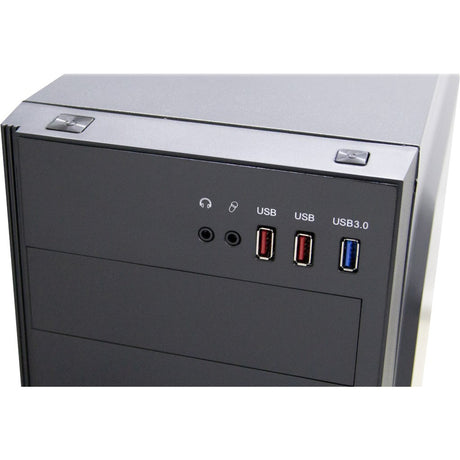Inter-Tech B-42 RGB Midi-Tower-Gehäuse (schwarz | 3x USB-A | RGB | Fenster)