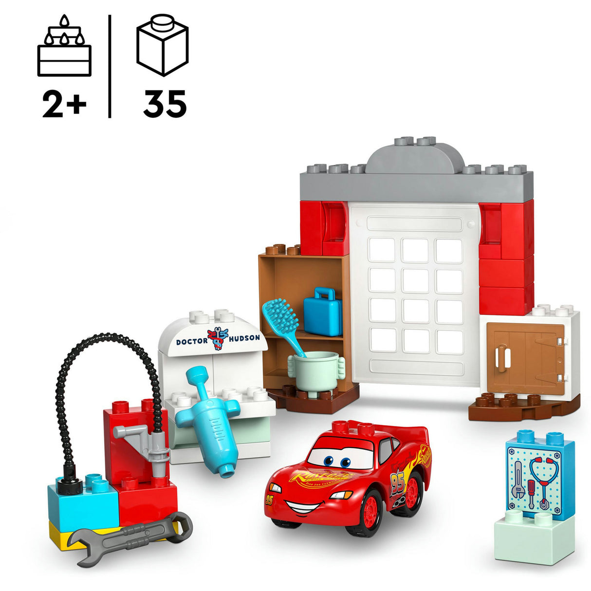 Lego 10456 Duplo Disney McQueens Besuch in der Docs Garage