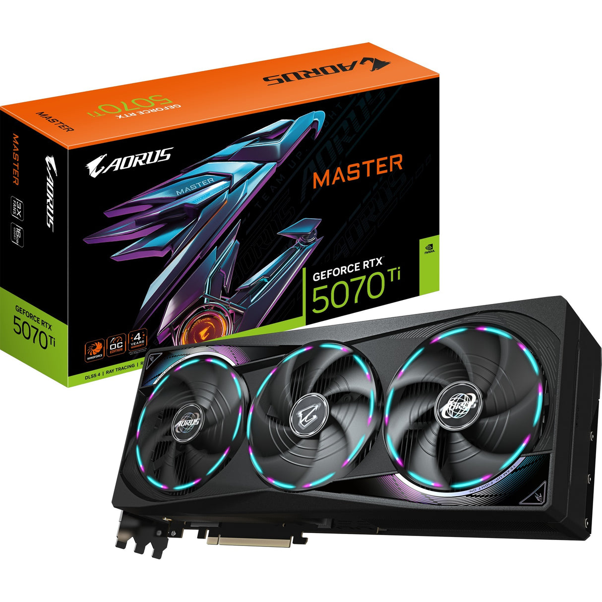 Gigabyte Aorus GeForce RTX 5070 Ti Master 16G Grafikkarte (3x Display Port, 1x HDMI)