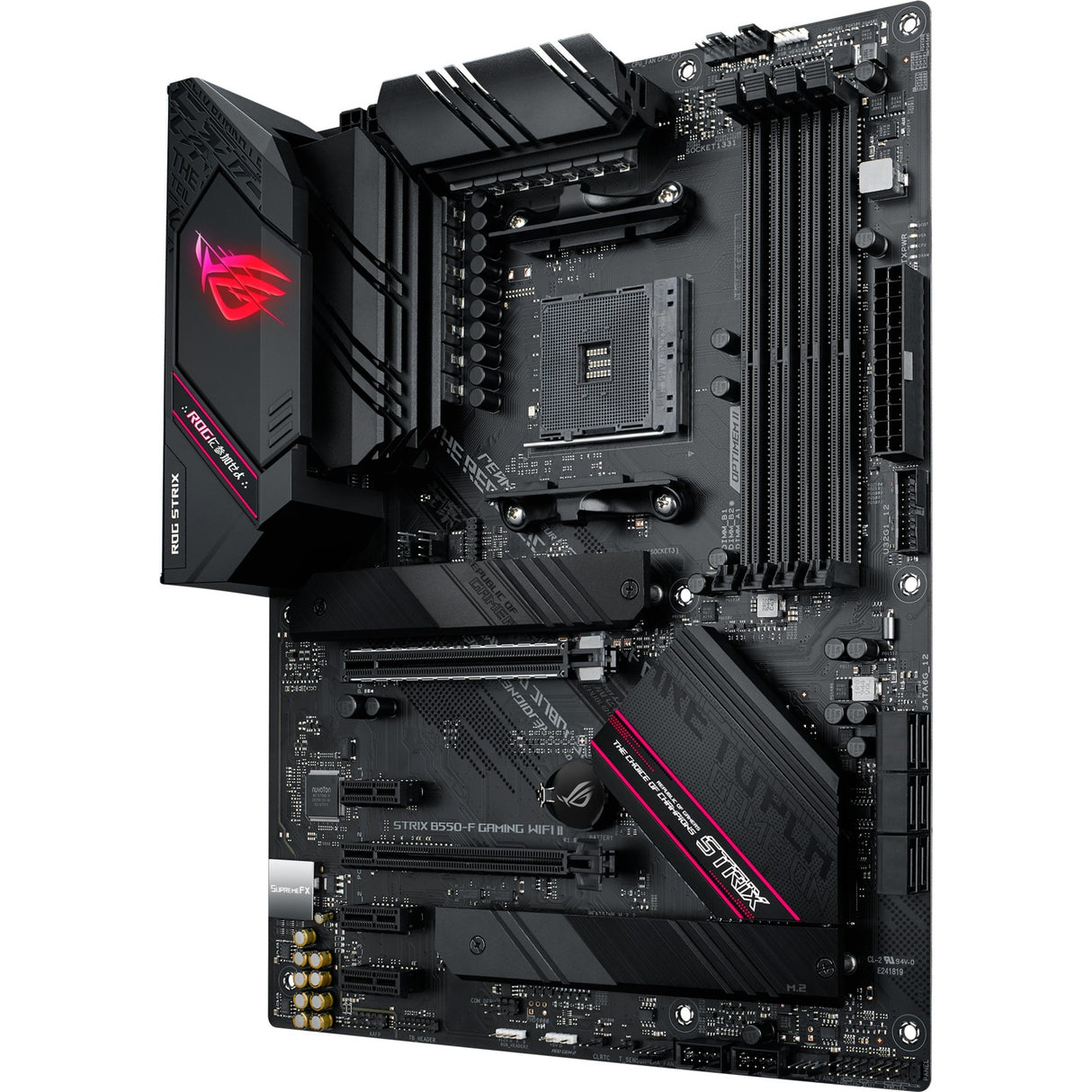 Asus ROG Strix B550-F Gaming Wi-Fi II Sockel AM4 Motherboard (Schwarz, RAID, GB-LAN, Wi-Fi 6, BT, Sound, ATX)