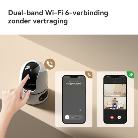 Imou Ranger Dual Pro 10 MP Sicherheitskamera (weiß, 2 x 5 MP, WiFi 6)