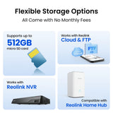 Reolink f850w trackflex floodlight wifi beveiligingscamera (wit, 4k, wifi)