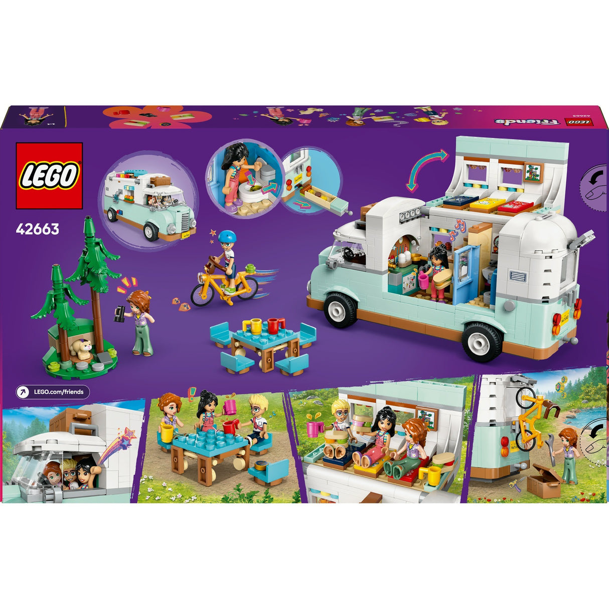 Lego Friends 42663 Wohnmobil-Abenteuer mit Freunden
