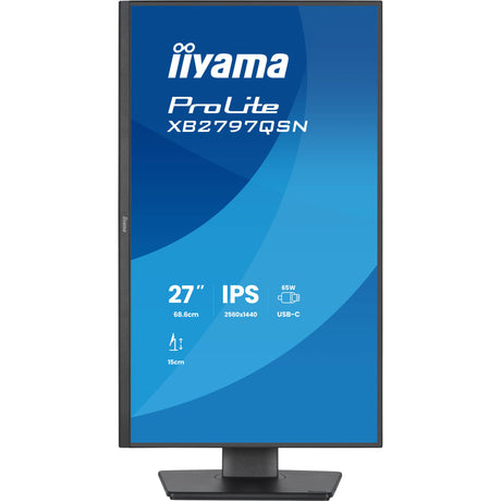 Iiyama Prolite xb2797qsn-b1 27 Monitor (schwarz, 75 Hz, HDMI, Display-Port, USB-C, LAN, Audio)