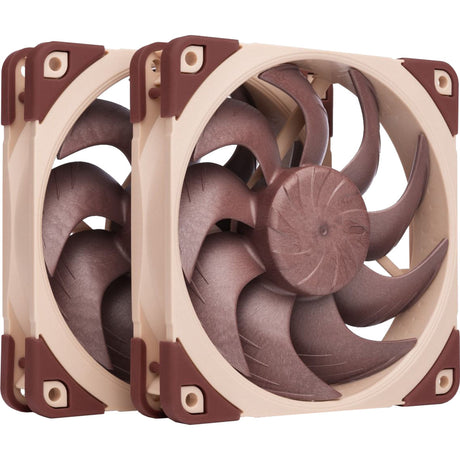Noctua nf-a12x25 g2 pwm sx2-pp Gehäuselüfter (braun, 2 Stück, 120 x 120 x 25 mm)