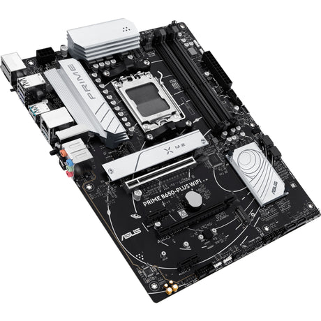 Asus Prime B650-Plus WiFi Sockel AM5 Mainboard (Schwarz Silber, RAID, 2,5GB-LAN, WiFi 6e, BT 5.3, Sound, ATX)