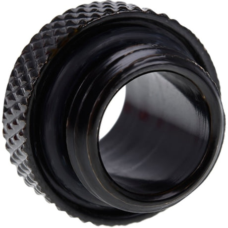 Alphacool Eiszapfen Doppelnippel G1 4 Außengewinde auf G1 4 Außengewinde Anschluss (schwarz, für weiche Schläuche (PVC, Silikon, Neopren))
