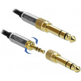 Delock-Stereo-Kabel 3,5 mm 3 Pin-Stecker> 3,5 mm 3 Pin-St.